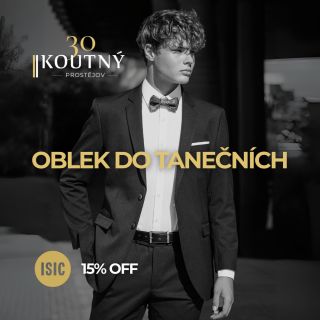 S kartou ISIC u nás získáte 15% slevu na oblek. Stačí se zastavit na jedné z našich prodejen, kde ji můžete uplatnit. 🕺...